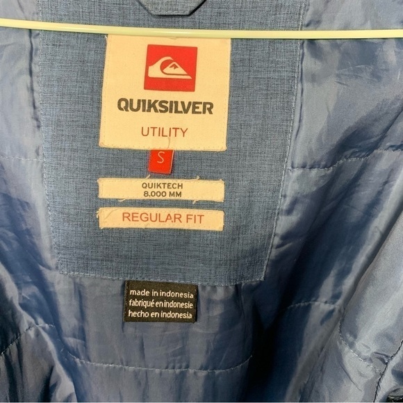 Quicksilver Utility Vented Ski Snowboard Parka Jacket Hooded Coat Regular Fit S - Picture 13 of 16